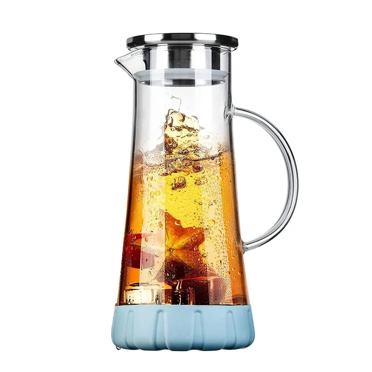 

Amazon Top Sell Borosilicate Heat Resistant Transparent Glass Cold Brew Coffee Maker Coffee Tea Pot