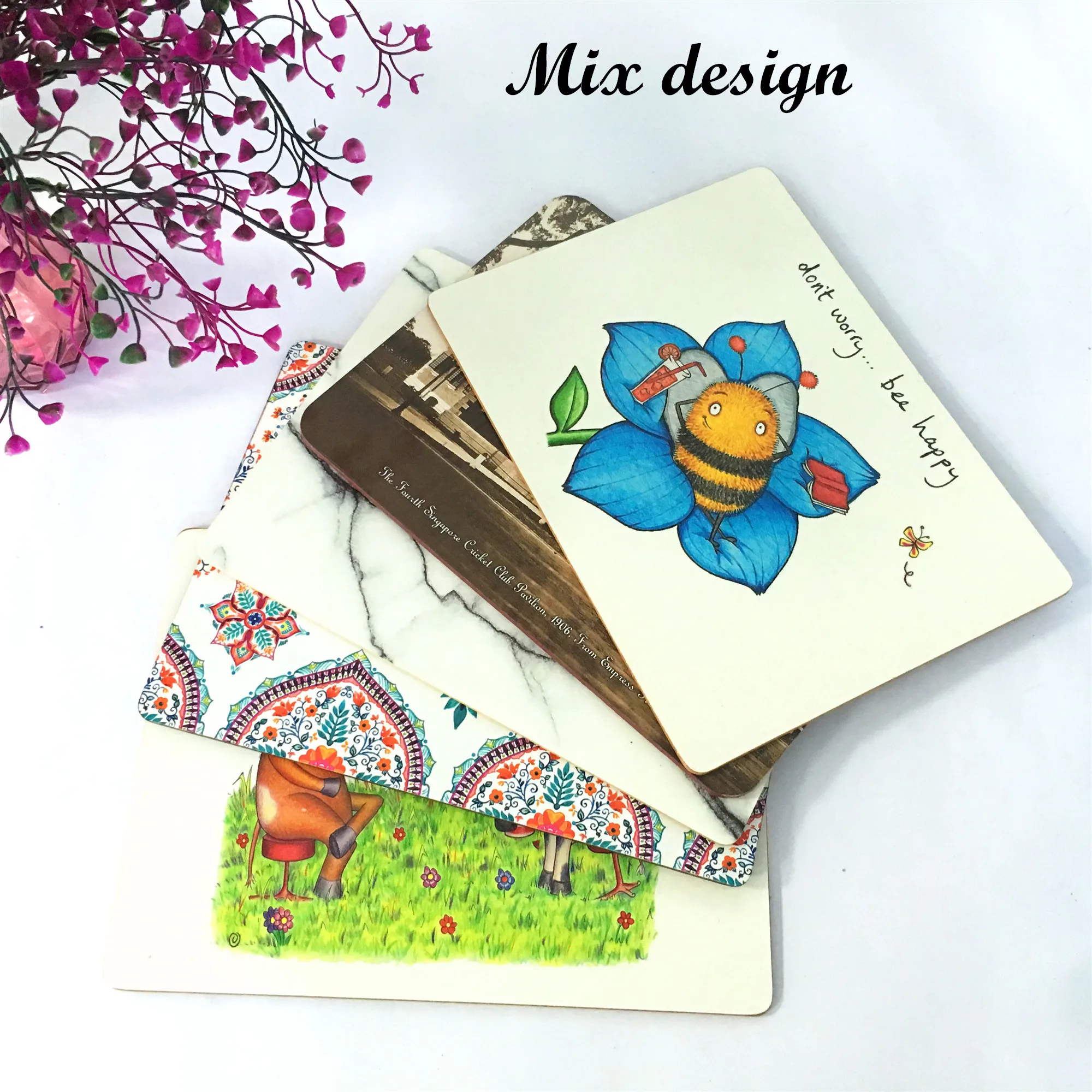 

Eco Friendly Anti-Slip Printable Granite Placemats And Coasters For Hotels And Bars, Full color