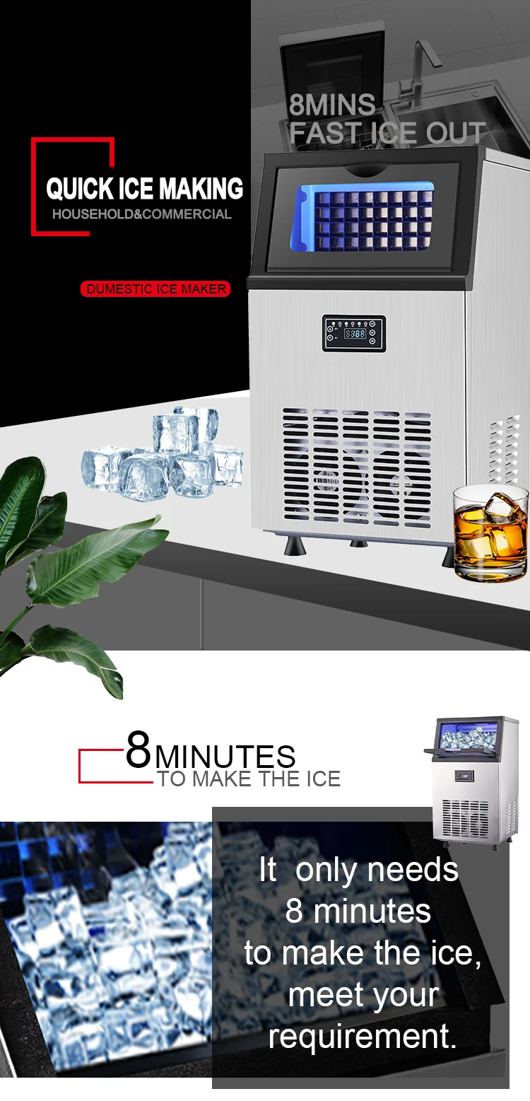 Bar&Restaurant instant Ice Maker Commercial Ice Cube Maker Machine for Restaurant/Hotels