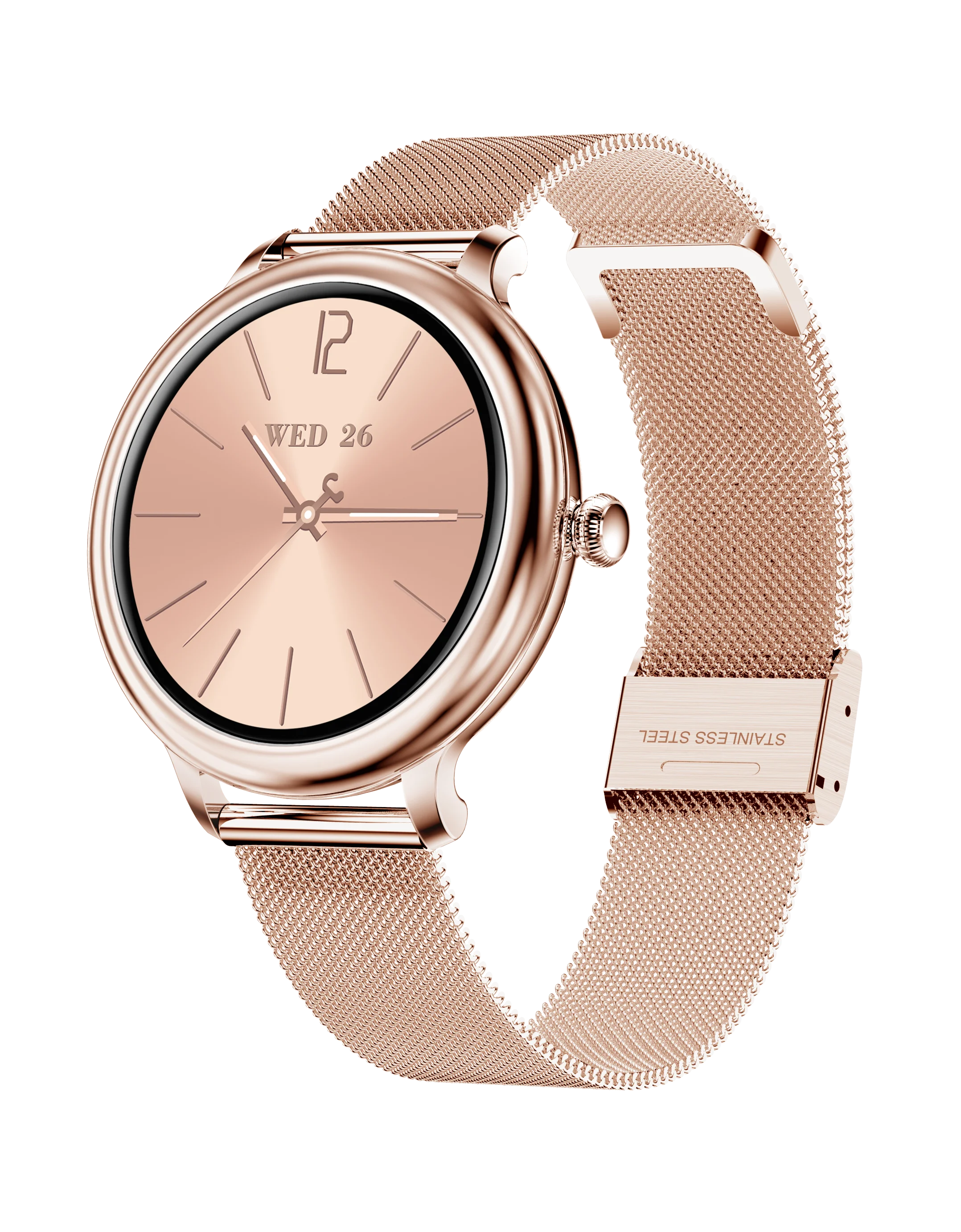 

Smartwach Girl Lady Fashion Women Smart Watch NY13 Waterproof Metal Strap Female Physiological Sport Smartwatch