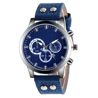 

WJ-8908 New Style Men's Wristwatches Calendar Function Men's Leather Quartz Watches Hot Selling Hexagonal Pattern Design Watch