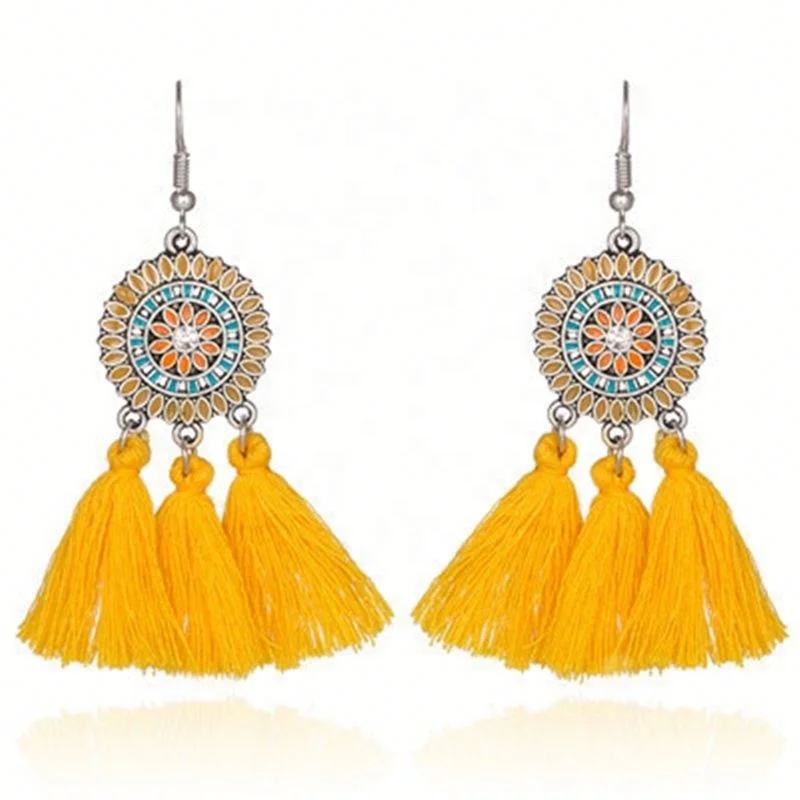 

Wholesale Fashion Tassel Earrings For Women, 11 colors