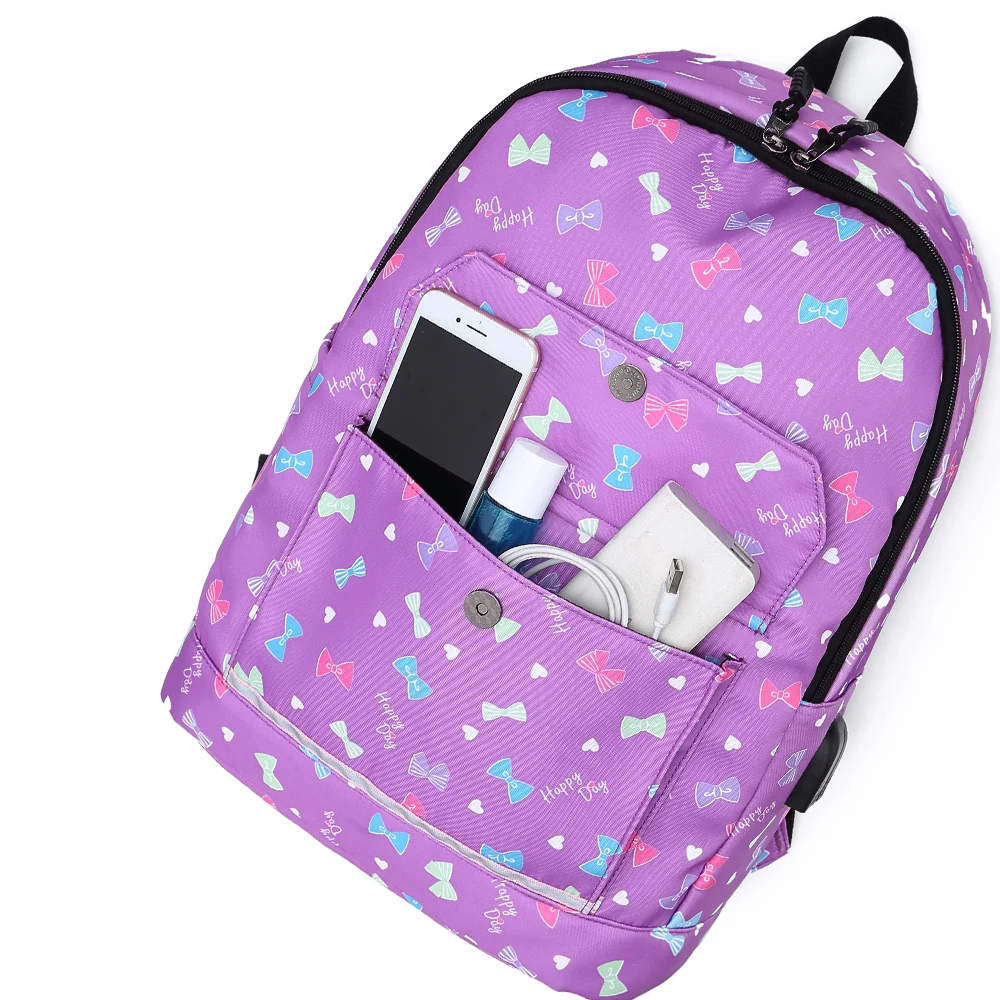 Bags for women travel middle school leisure 15.6 Inches laptoptop waterproof backpack