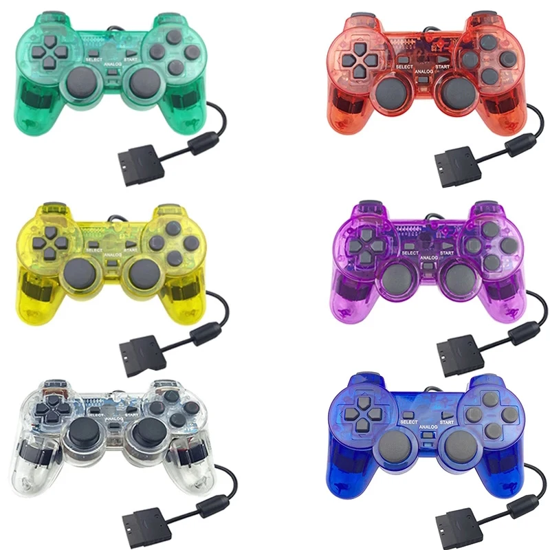

Wired Transparent Controle For PS2 Manette Gaming Controller Joystick For PS2 Gamepad