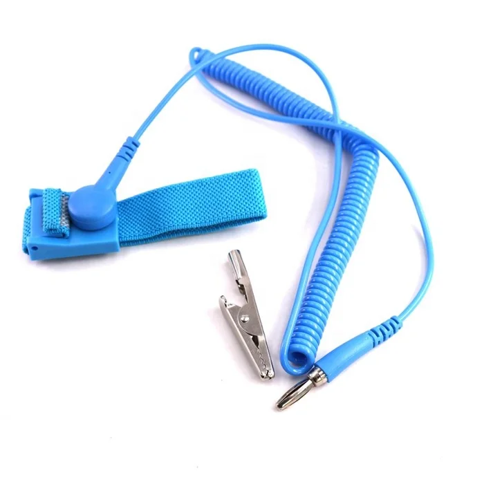 Cleanroom1.8m blue ESD Antistatic Bracelet Anti-allergic Wrist Strap