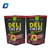 customized printed aluminum foil chips bags stand up pouch