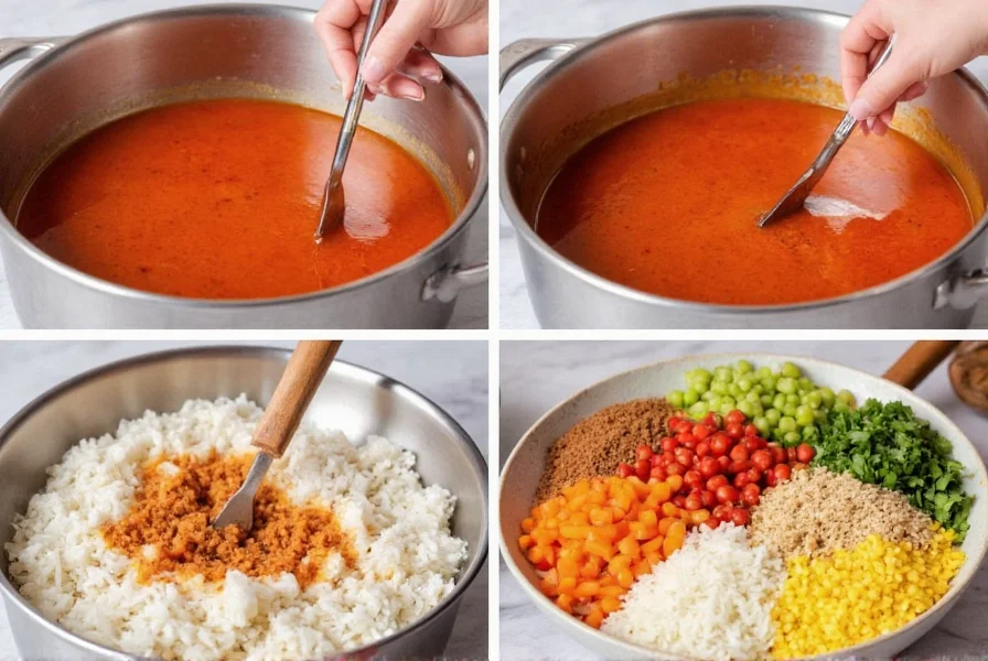 Step-by-step preparation of homemade chili sauce for rice with fresh ingredients