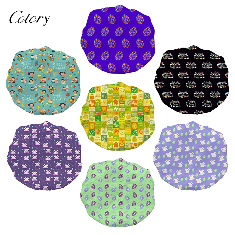 

Colory Printed For Women Bonnets With Bows, Customized color