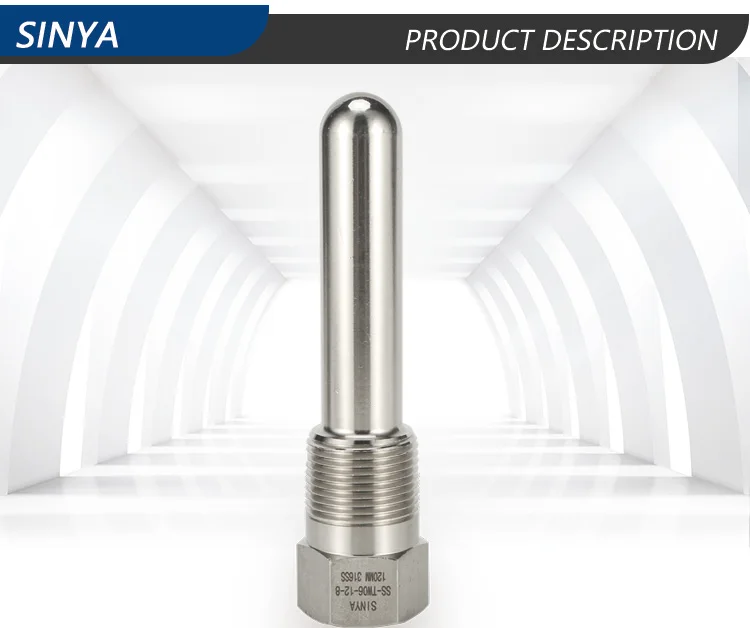 Thermocouple Manufacturer Stainless Steel 316ss 1/2" Npt Thread Long