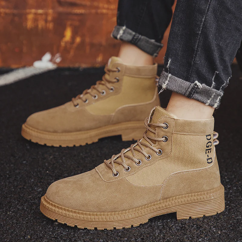 
male shoes casual shoes boots leather New army boots lace up OEM army boots popular and hot sell 