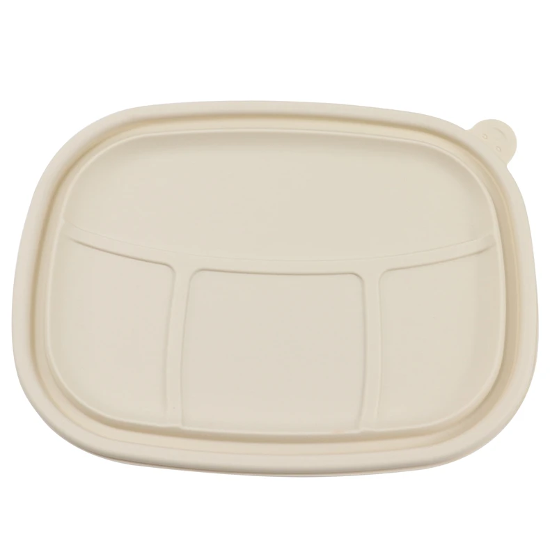

Corn starch disposable biodegradable food container with lids for food packaging takeaway meal containers lunch box set