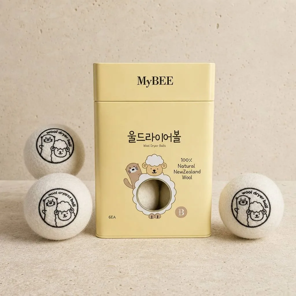 Color Box Pack Wool Felt Balls - Premium New Zealand wool dryer balls