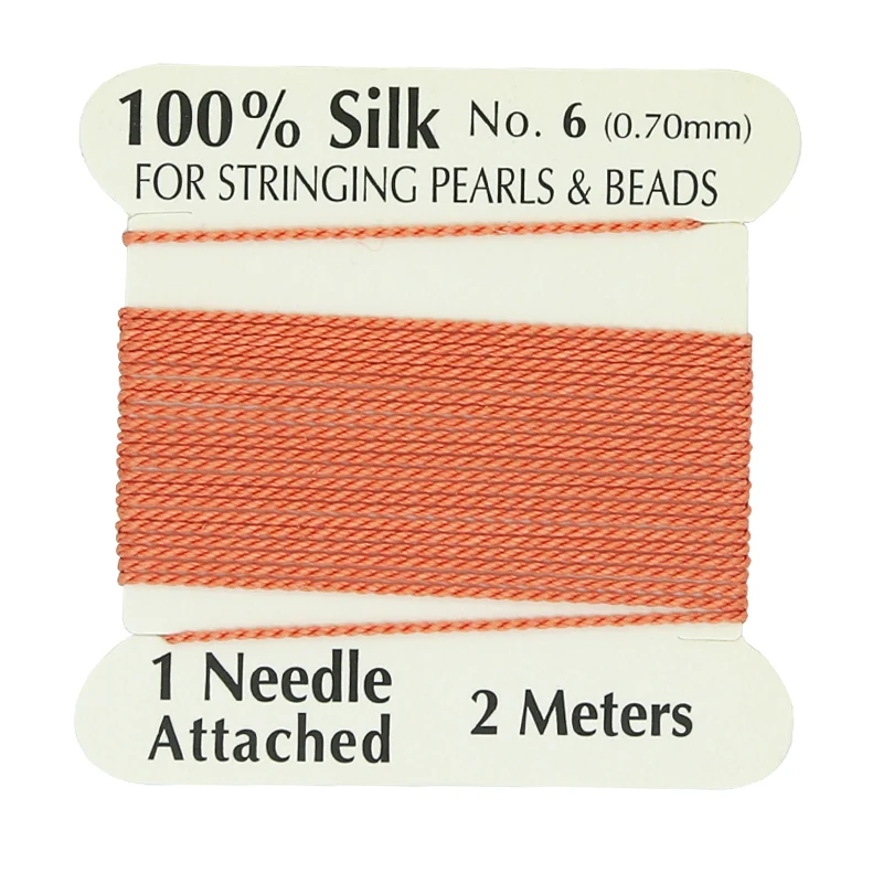 

Xuqian  Wholesale Quality Factory Price Supply Handmade 100% Natural Silk Cord Rope Tangerine Beaded Silk Thread