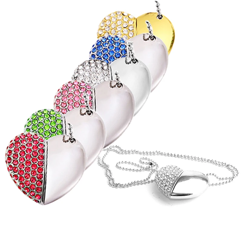 

Gitra Full Capacity Fantastic Jewelry USB Flash Drive 32GB Memory Stick Heart Shape USB Flash Drive