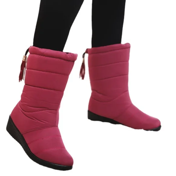 

Women Boots 2021 Fashion Waterproof Snow Boots For Winter Casual Lightweight Ankle Warm Winter Boots