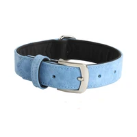 

New design soft leather padded collars customized pu leather dog collar