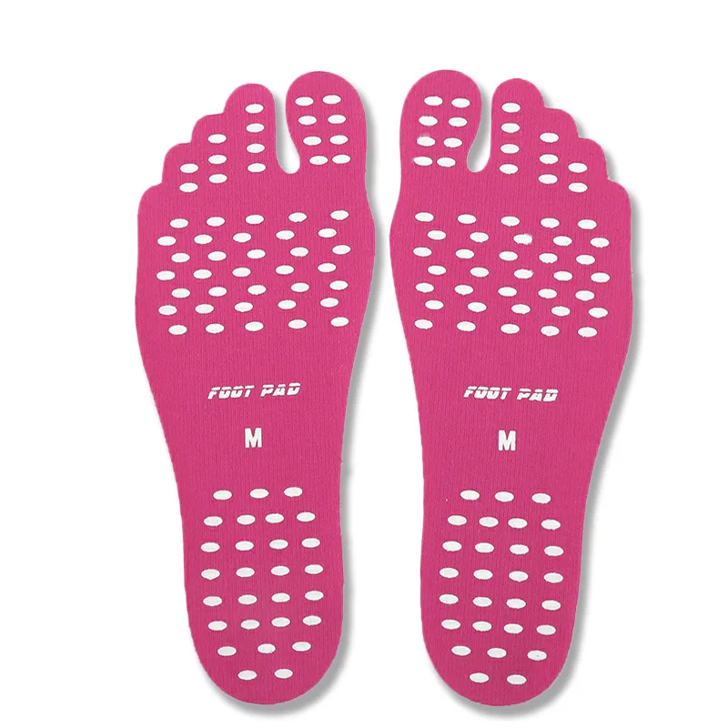 

Beach Shoes Invisible Sticker Adhesive Beach Insoles Beach Pads Soles Elastic Summer Invisible Non-Slip Barefoot Insole, As pictures show