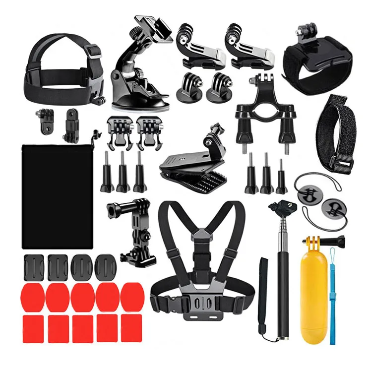 

42 In 1 Accessories Kit for GoPro Hero 8 Max 7 6 5 4 3 3+ 2 1 Black GoPro 2018 Session Fusion Silver White Insta360 DJI AKASO