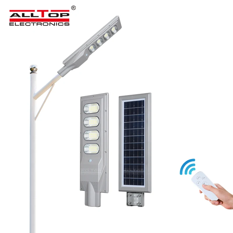 ALLTOP High brightness intelligent sensor ABS IP65 3w0 60w 90w 120w 150w all in one solar led street light