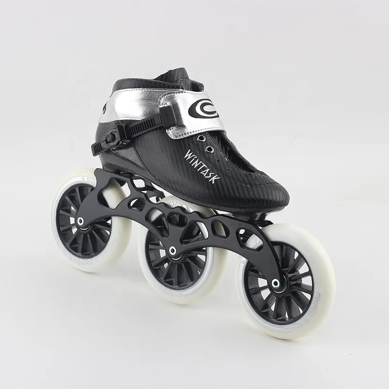 

profession speed inline skates 4 wheels full carbon fiber competition 3 wheels roller skate shoes 125mm 110mm 100mm 90mm