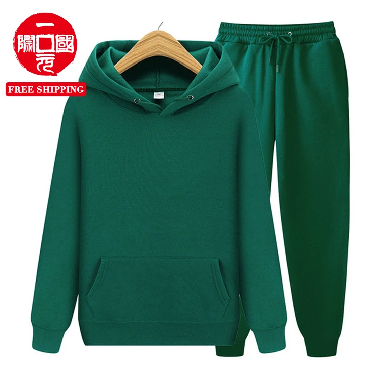 

2021 autumn new street fashion brand sweater casual warm trousers men's sports suit