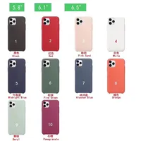 

For iPhone Case For apple back cover Soft Liquid Silicone Case for iphone 11pro max Shockproof Phone Case