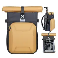 

Camera Bag Hardcase Camera Case Roll Top Camera Backpack 18.5L 15" Laptop Compartment Waterproof Raincover