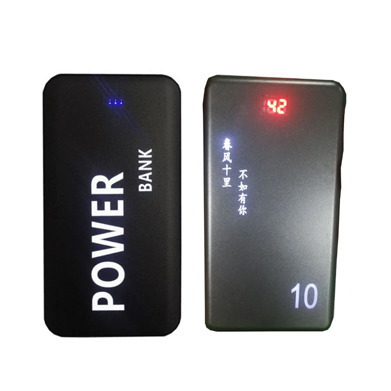 2020 LED light logo 4000mah portable ultra slim power banks fast charging battery charger for Samsung for iPhone 11 pro