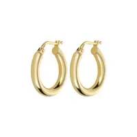 

Gold Chunky Stacking 925 Sterling Silver Hoops Earrings Minimalist Hollow Circle Earrings For Women Girlfriend Gift Jewelry