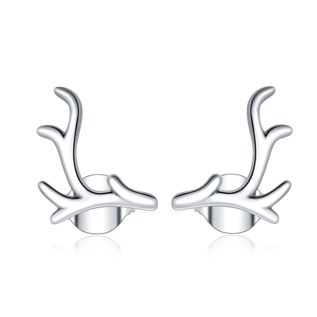 

Unique Design Earring for Women Girl Children 925 Sterling Silver Deer Antlers Stud Earrings Gift