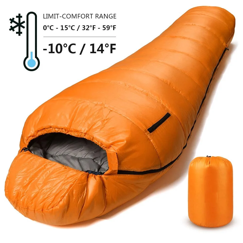 

Adults & Kids Lightweight Warm and Washable, for Hiking Traveling & Outdoor Activities 4 Season Backpacking mummy Sleeping Bag