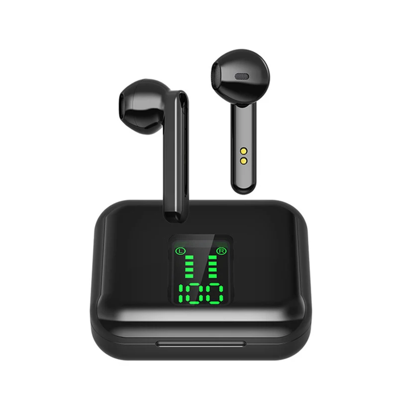 True Binaural Stereo Blue tooth Headset V5.0  With LED Display Wireless Earphones TWS