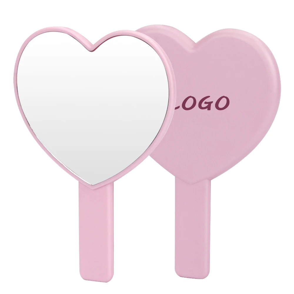 

EL10 Personalized Factory Heart Mirror Espejo Moderno De Corazon Spejo De Plastico Corazon Espejo Corazon Led, Pink/customized