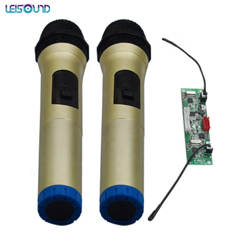 

LEISOUND vhf uhf wireless microphone with pcb board for trol, Black or grey