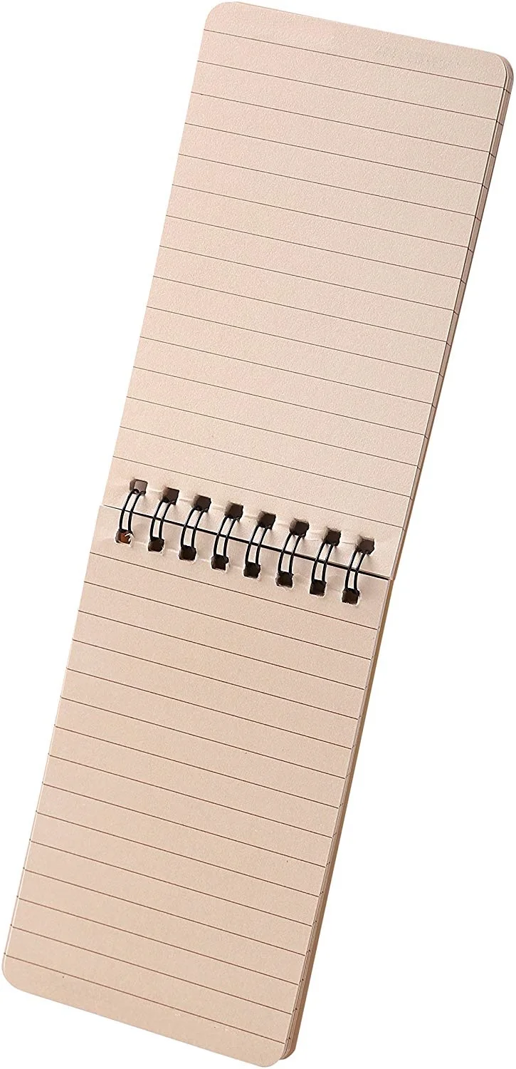 5x11 英寸耐油电线装订石纸防水笔记本