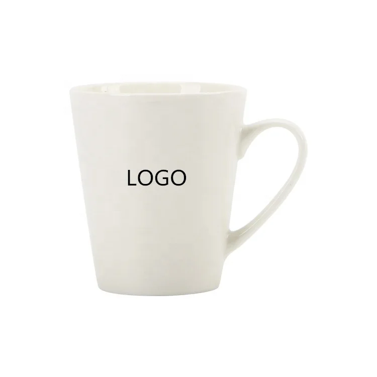 

Sublimation mug supplier 11oz white ceramic cone shape latte mug coffee mugs for custom photo printing, Custom color