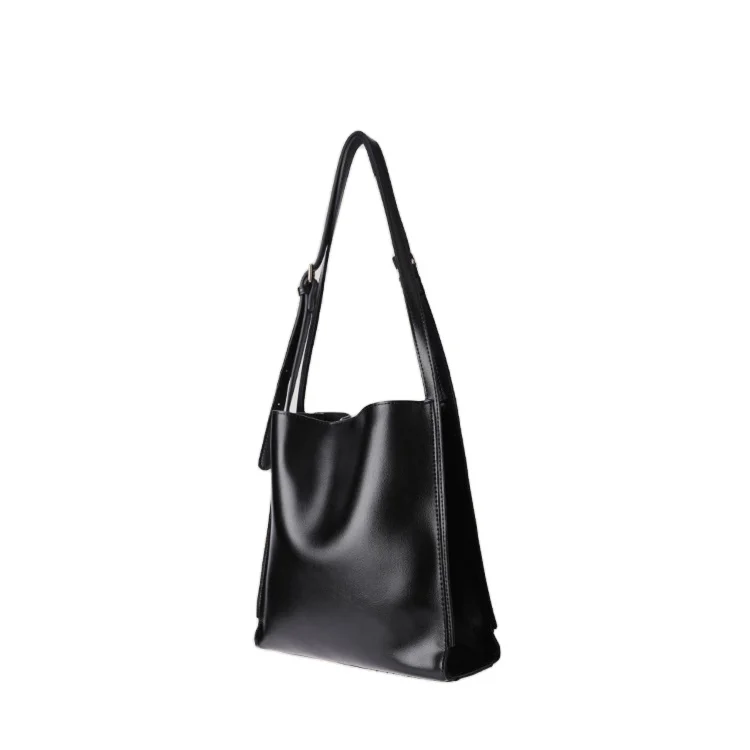 

OEM Simple Design Lady Tote Bag Fashion Soft PU Leather luxury handbag For Women, Customizable