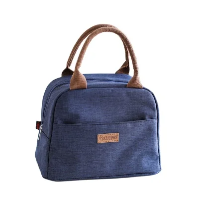 

High Quality Oxford Waterproof Insulated Thermal Tote Shoulder Women Lunch box cooler bag for outdoor picnic school, Picture color , can be customized
