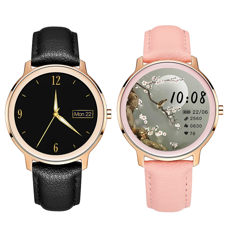 

Smart Watch Women R18 with Blood Oxygen Monitor Custom Dial Fitness Tracker Ladies Smartwatch for Android iOS Compatible