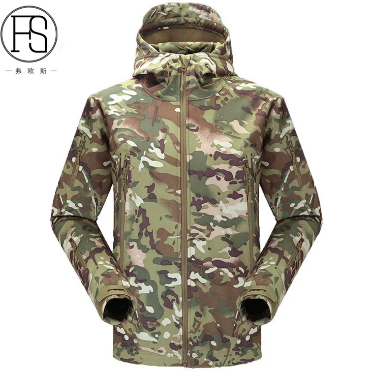 

Outdoor Sport Softshell TAD Tactical Jacket Sets Men Camouflage Hunting Clothes Military Coats For Camping Hiking Hooded Jacket, Black;desert;green;acu;multicam;woodland camo;pythan;atacs