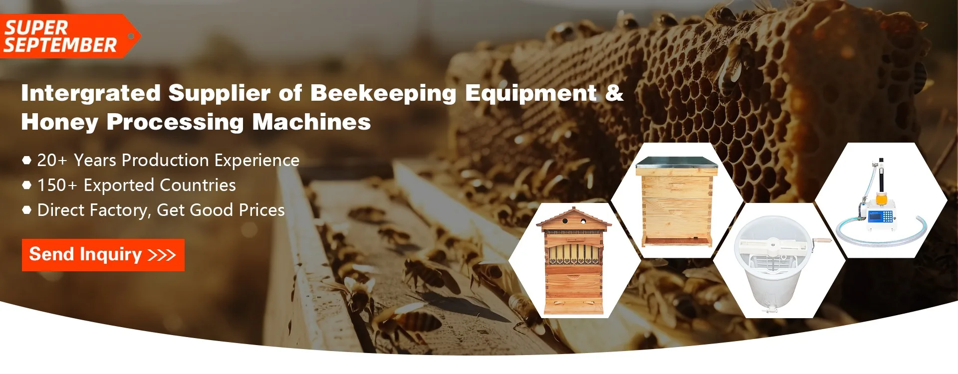 Direct factory of beekeeping equipment and honey processing machines