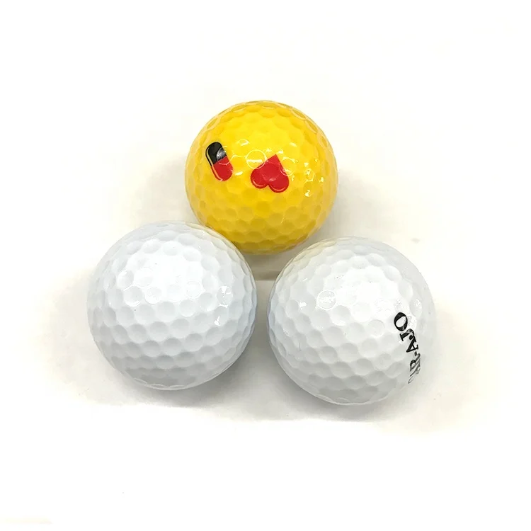 

Top quality cheap golf ball two layers golfball, Silver/ antique brass/customized