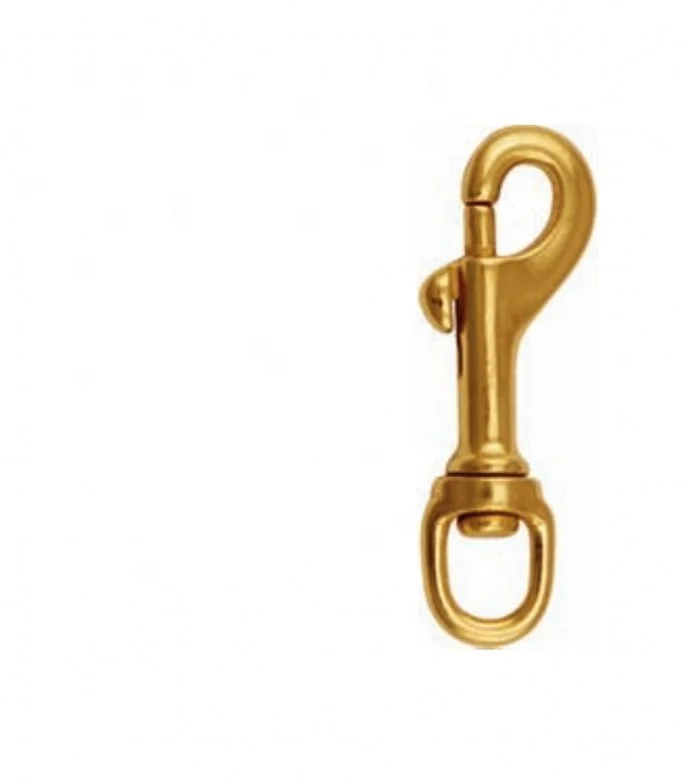 

1/2" solid Italian Bronze bolt snap hooks