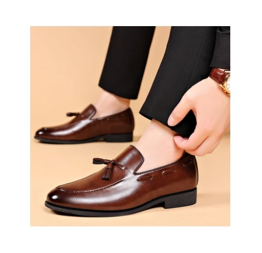 

New leather shoes men large size business formal casual shoes lace-up men's shoes