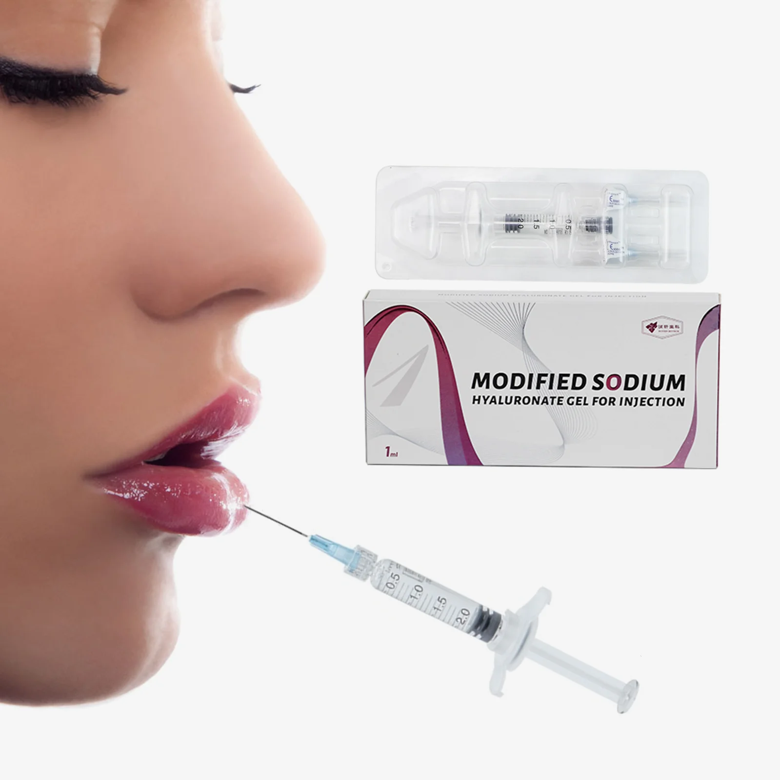 

Factory Sell Best 1ml Face beauty and Lip Injecitons Derm Hyaluronic Acid Gel