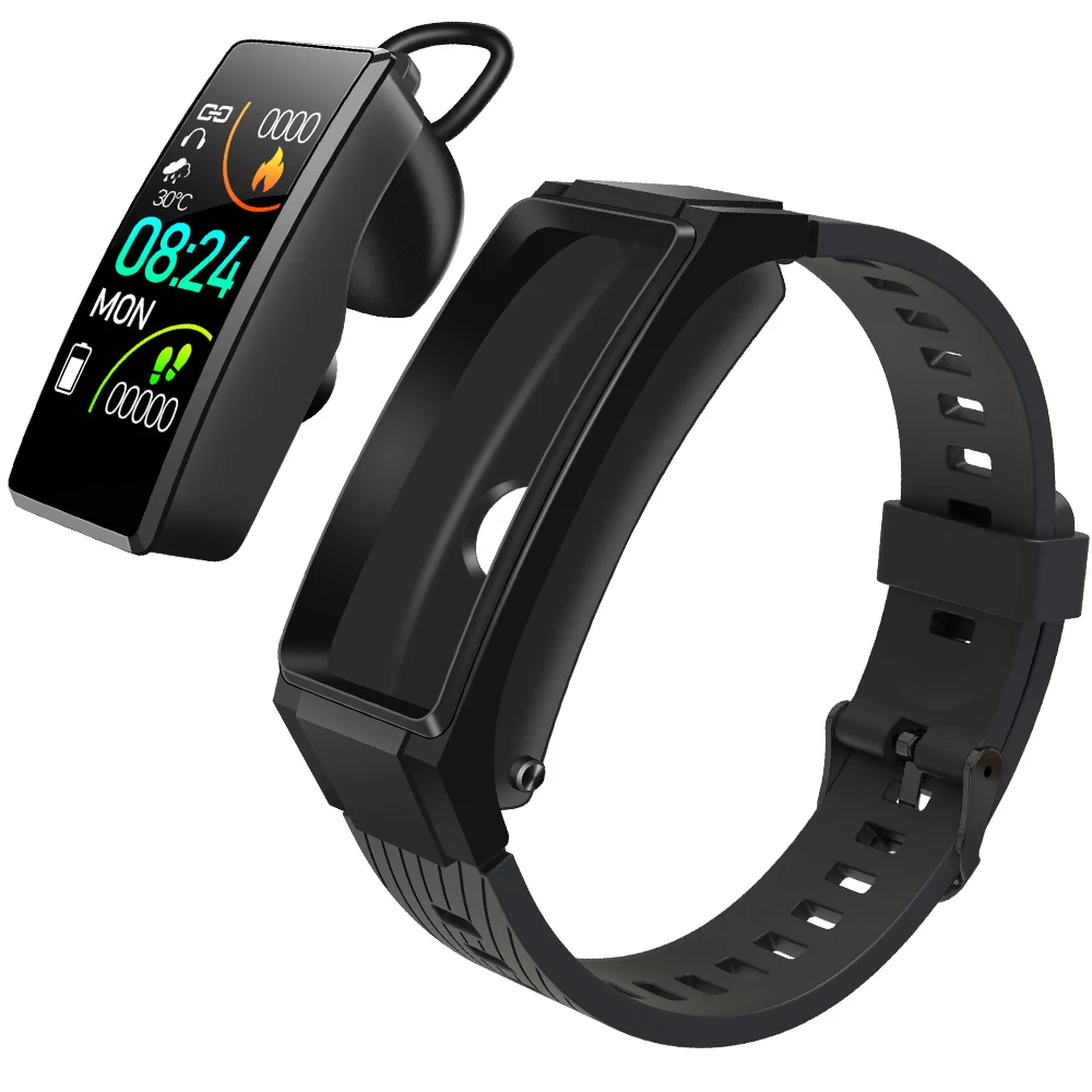 

TFT Full Touch Screen BT 5.0 Heart Rate Blood Pressure Sleep Monitor Multiple Functions Wireless Headset Smart Watch