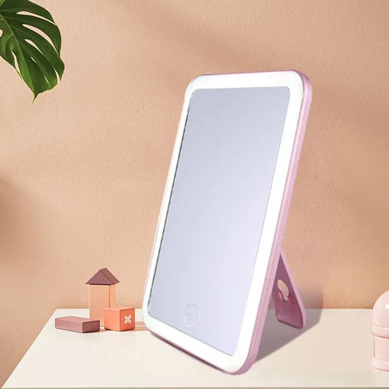 

T-5180 Amazon Top Seller Vanity Led Lighted Travel Makeup Mirror Desktop Make Up Mirror With Lights, Customized color