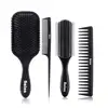Hot Amazon black abc plastic massage square comb,great on wet or dry hair