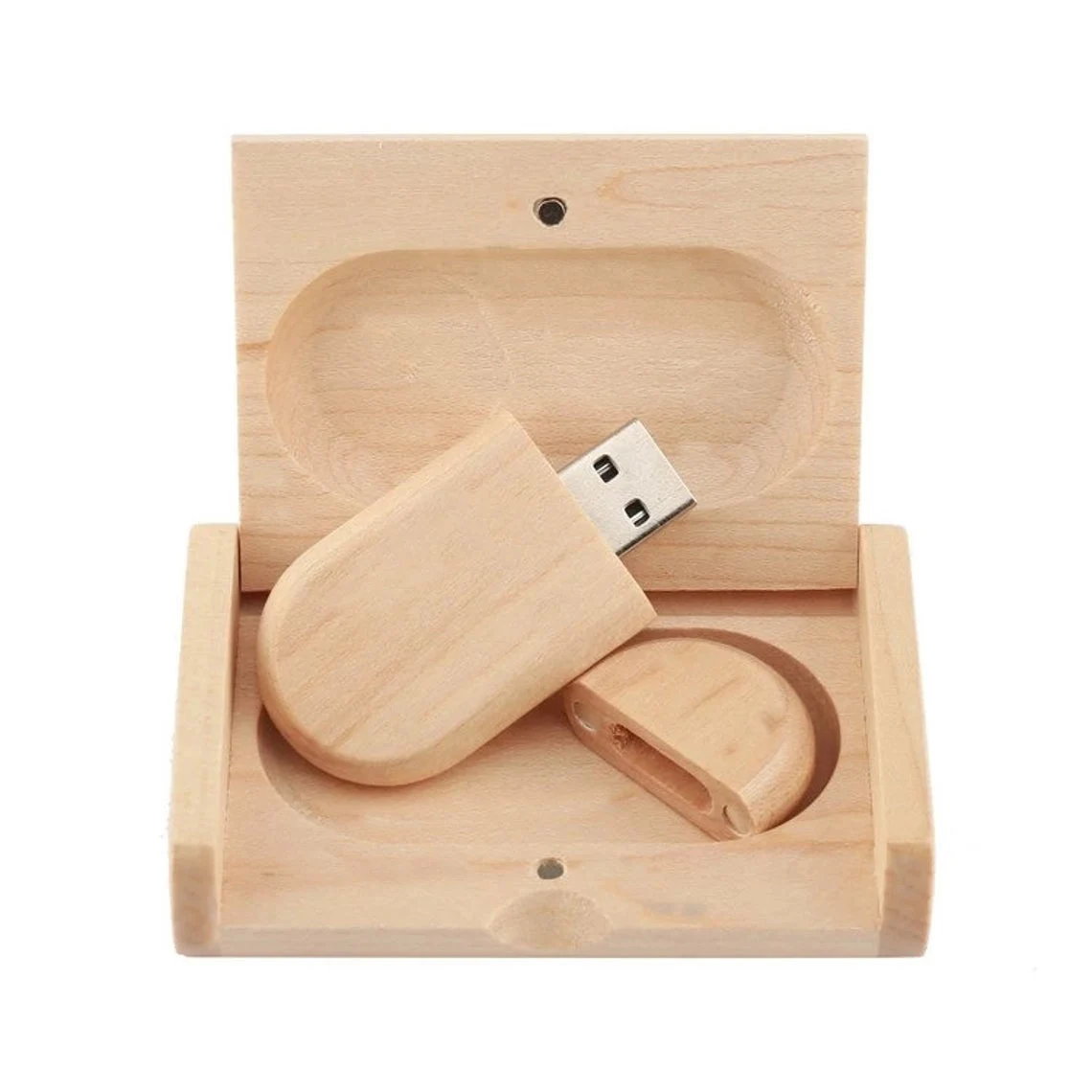 

CYKE Customized Logo Creative maple wood Usb pendrive with box 8Gb 16Gb 32Gb 64gb Usb Flash Drive