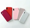 2019 New Arrival Candy Color Matte Phone Case Simple Solid Soft TPU Cases Back Cover for iPhone X